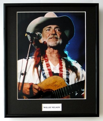 EC Willie Nelson/Foto/Gerahmt