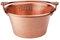 Pentole Agnelli Family Cooking Paiolo in Rame, con Manico Arco in Ottone, 30 cm