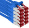 1aTTack.de - 10x 10m câble de raccordement CAT6 S/FTP PIMF blindage CAT.6 câble réseau RJ45 câble Ethernet DSL LAN routeur commutateur modem panneau de brassage - bleu - 10 pièces