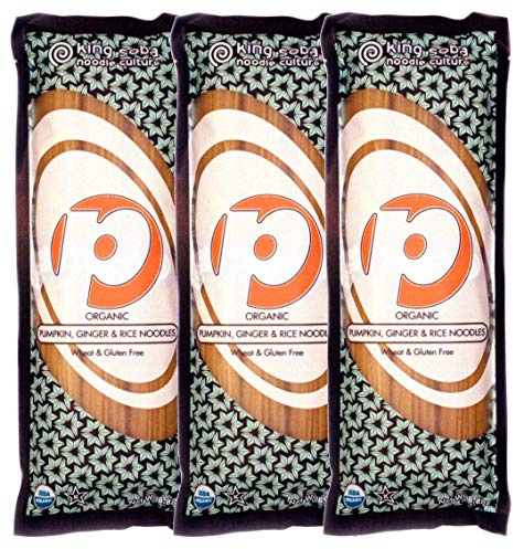 King Soba 6-Pack Gluten Free & Organic Pumpkin & Brown Rice Noodles 250g - 3 Servings Per Pack