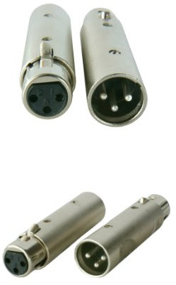 XLR mâle vers Femelle Phase Envers/de Polarités Adapter – DJ DMX vers Prise – Cablefinder