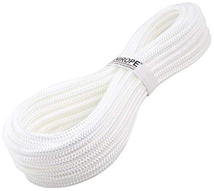 Kanirope® PP Seil Polypropylenseil MULTIBRAID 10mm 5m Farbe Weiß (0100) 16x geflochten