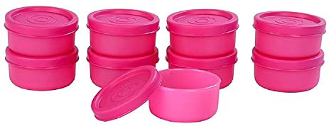 Signoraware Nano rotondo piccolo contenitore set, 40 ml, set di 9 Multicolor