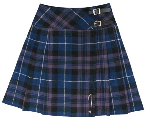 Tartanista 50,8 cm – 51 cm antiker Buchanan-Kilt-Rock, plissiert, Wickelrock, Ehre von Schottland, 32