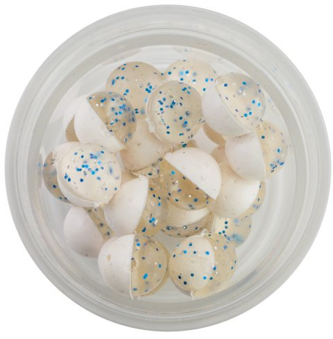 Berkley Pefmg-csbw PowerBait Power Eggs Floating Clear Silver Blue, Transparentes Silber-Blau-FL. Weiß/Knoblauch, .5 oz Small Jar
