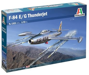 Italeri 510001321 - 1:72 IT F-84 G Thunderjet, Flugzeug