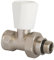 SOMATHERM FOR YOU, Robinet de radiateur droit 3/8 nickelé avec réglage manuel, étanchéité par joint torique, température max 100°C, pression 10 bars, compatible tous radiateurs