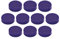 Ergo Magnete Medium, Durchmesser 30 x 8 mm, 10 Stück, violett