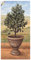 ARTland Wanddeko Wandtattoo selbstklebende Vinylfolie 50x100 cm Toskana Oliven Baum Italien Landschaft Mediterran Botanik Terracotta T4NK