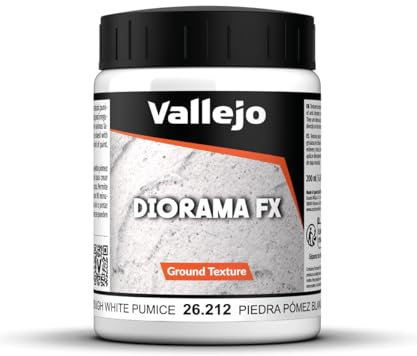 Peinture de maquette texturée Vallejo 200 ml - Choix de textures varié Fine White Pumice