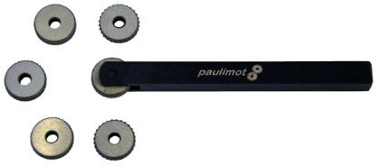 PAULIMOT Rändelwerkzeug mit 6 HSS-Rädern, 10 x 10 mm