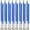 Andreas Dell Trampolinstangen 6 STK. 233 cm für Sicherheitsnetz, inkl. Schaumstoffrohre, Endkappen, Klammern und Gummifüße, Stahl, Blau, Rund, für Jugendliche, Outdoor-Enthusiasten, Jugend, Unisex