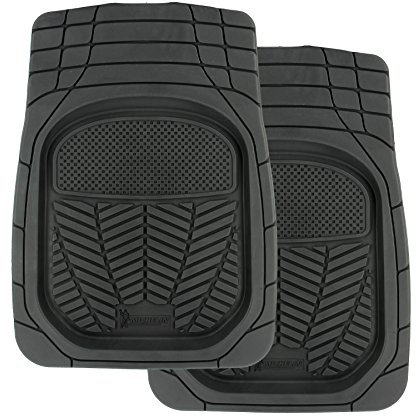 MICHELIN 009079 Tapis Avant Caoutchouc Bac 3D, Set De 2, Noir