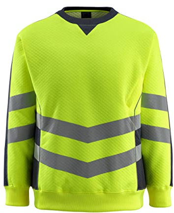Mascot 50126-932-17010-2XL Sweatshirt Wigton, gelb/schwarz/silber, 2XL