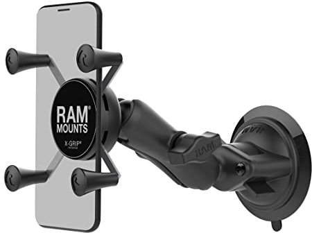 RAM Mount RAM-B-166-UN7 Supporto a Ventosa per iPhone 5 con attacco a molla RAM X-Grip