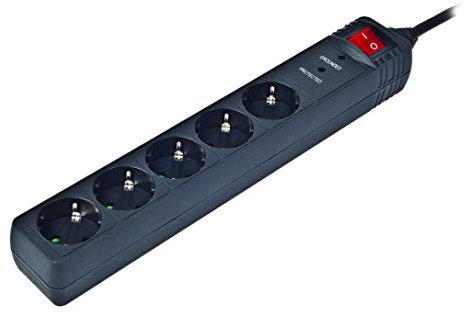 Energenie 7000024 Regleta, Negro