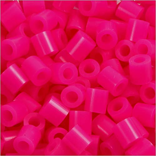 Nabbi Schmelzperlen aus Kunststoff, Plastik, Fuchsia, 1100-Piece