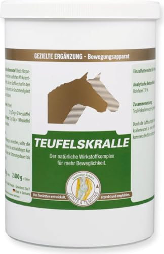 VETRIPHARM Teufelskralle | 800 g | Ergänzungsfuttermittel für Pferde | Pulverform | Zur ernährungsphysiologischen Unterstützung des normalen Bewegungsapparates
