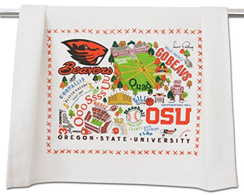 Catstudio NCAA Collegiate Gericht Handtuch, Geschirrtuch oder Handtuch, Unisex, Oregon State Beavers