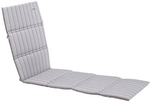 Kettler 0309004-8674 Auflage für textilbespannte Alu-Liege 200 x 60 x 3 cm, grau gestreift