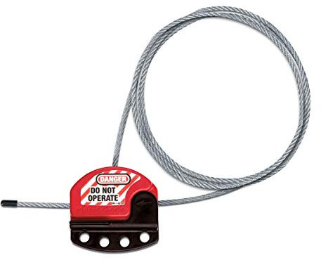 Master Lock S806 Adjustable Safety Cable for Mechanical Lockout, Length 1,80 m