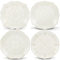 Lenox 829072 Dessertteller-Set, French Perle Weiß, 4-teilig