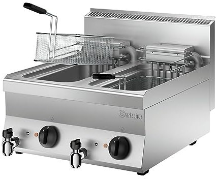 Bartscher Elektro-Fritteuse 650 Snack 2x10L - Tischgerät Gastronomiebedarf