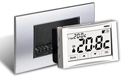 Perry 1TITE542 - Termostato digitale 3V da incasso touch screen MOON SOFT TOUCH
