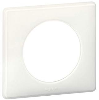 Legrand 068608 Plaque Céliane Laqué 2x2 Postes, Finition Blanc
