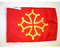 AZ FLAG - Flagge Midi-Pyrénées Okzitanien - 45x30 cm Mit Kordel - Occitanie Fahne 30 x 45 Cm - Flaggen