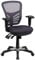 Flash Furniture Bürostuhl, ergonomisch, mit Mesh-Rückenunterstützung, geformtem und höhenverstellbarem Sitz und 3 Paddelsteuerungen, Dunkelgrau