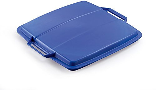 Durable DURABIN 90 Lid Blue - To Be Used with DURABIN 90 Waste Bin - Easy to Grip Handle - Made of Strong Polypropylene