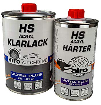 Airo 1,5 Liter Acryl-Klarlack HS Ultra Plus, Härter:normal