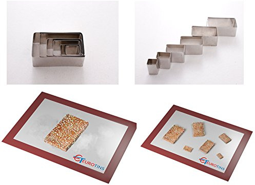Geometrical Shapes Biscuit Cookie Cutters by EUROTINS (Rectangle)