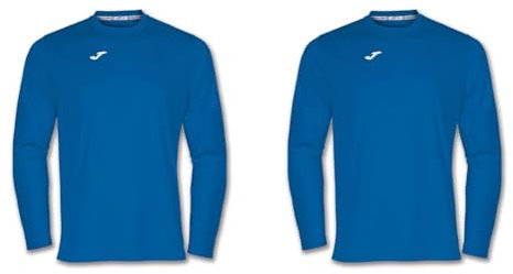 Joma - Camiseta Deportiva Manga Larga Hombre - Ligera y Transpirable Ideal para Todo Tipo de Deporte - Combi S - Royal