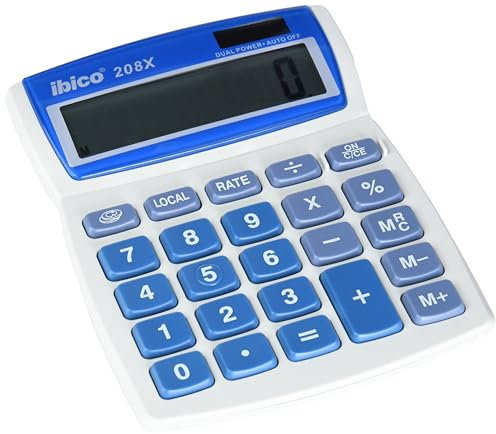 Rexel Ibico Tischrechner (208X) weiß/blau