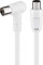 Goobay 67359 Câble de Connexion Coudé Antennes (80 dB), Double Blindage, 1.5 m Longueur