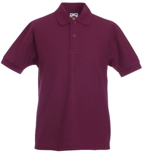 Fruit of the Loom Boys' Shirt Multicolour Burgundy
