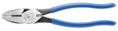 Klein Tools D2000-9NE - Alicates de corte lateral, fabricados en Estados Unidos, corte ACSR, tornillos, clavos, alambre duro, alicates eléctricos de 9 pulgadas