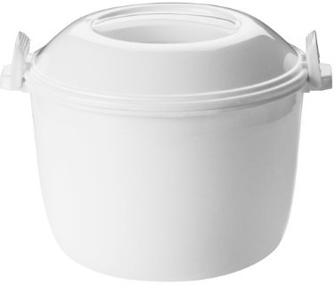 Premier Housewares 805398 Microwave Rice Cooker Set, 3-Pieces - White