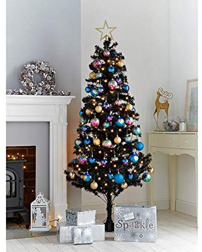 6ft Deluxe Christmas Tree Black