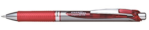 Pentel BL80-BX EnerGel Retractable Gel Ink Rollerball Pen,Red,1 mm