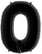 Grabo XXL Riesen Zahlen Folienballon 102 cm (40) Farbauswahl – Perfekte Deko für Geburtstage, Jubiläen & Feiern – Happy Birthday Party-Highlight - für Helium und Luft! Wiederverwendbar! (Schwarz, 0)