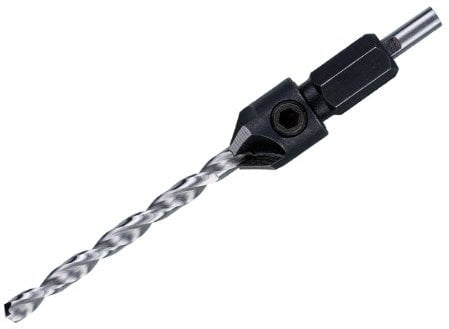 DeWalt DT7607-XJ - Broca Piloto y Avellanador de 4 Cortes de 6 mm - Sistema Flip & Drive No 12, Color Gris
