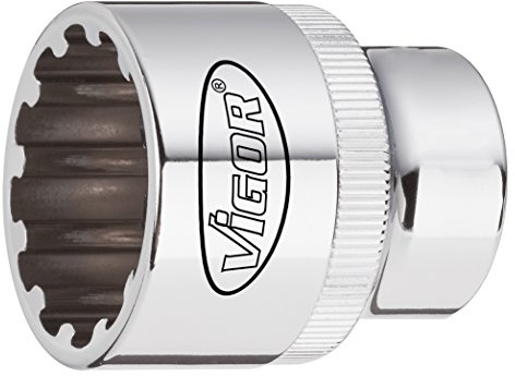 Vigor Steckschlüsseleinsatz, V1984, 1/4″, Multiprofil, SW 11 mm | 1/4 Zoll (6,3 mm) Vierkant hohl, Antrieb 1/4 Zoll (6,3 mm) Vierkant hohl, Abtrieb Multiprofil, SW 11 mm, Länge l2 25 mm, 20 g