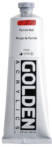 GOLDEN Heavy Body Acrylics, Pyrrole Red, 5 fl. oz. Tube