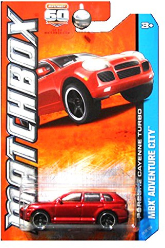 PORSCHE CAYENNE TURBO (RED) * MBX ADVENTURE CITY * 60th Anniversary Matchbox 2013 Basic Die-Cast Vehicle (#24 of 120) by Matchbox