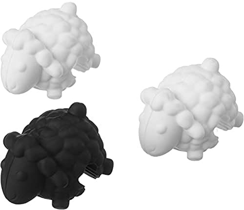 Tovolo Sheep Silicone Lid Lifter Holder Heat Resistant Spill Proof Kitchen Gadget to Prevent Pot Boiling Over and Release Steam, Cute Decorative Pan Cover Stand Soup Pot Clip Keeps Lid Open