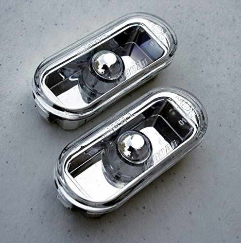 goingfast Seitenblinker Klar Chrom Oval Links+Rechts Set Eintragungsfrei