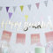 Pick and Mix - Gold Happy Birthday Bunting Hängende Wimpelgirlande
